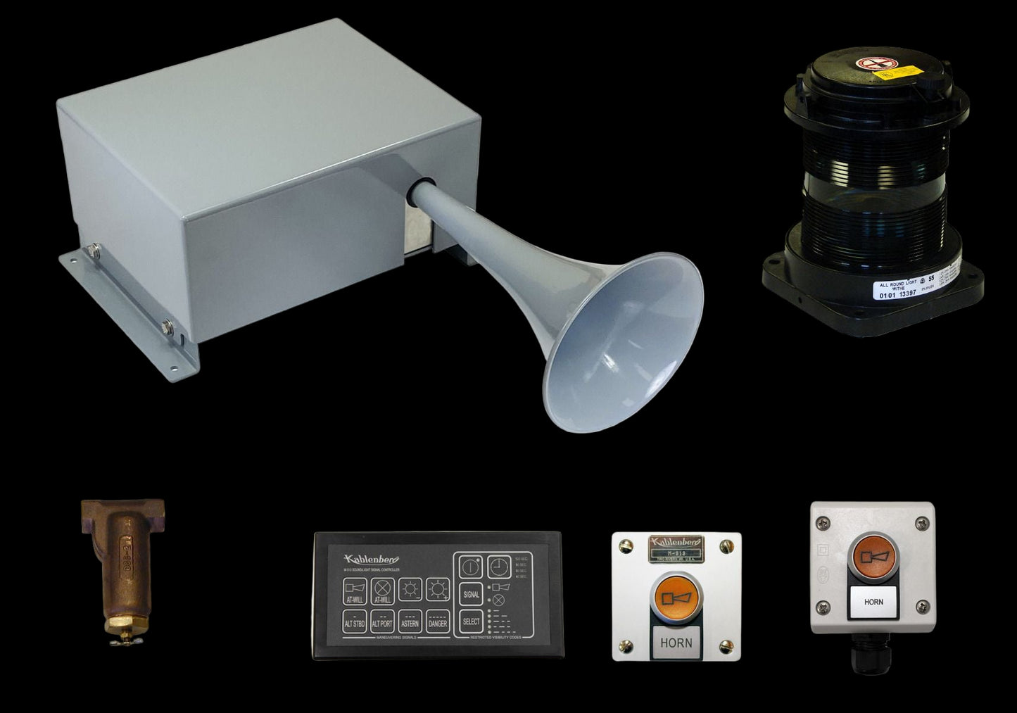 Air Horn System, Heated - Class 3 Vessel