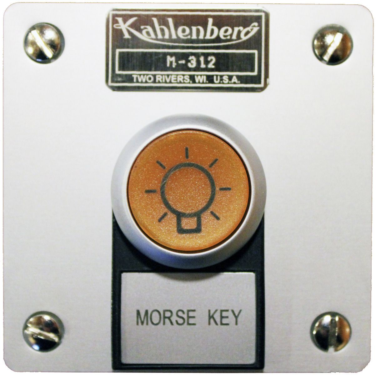 M-312 Illuminated Morse Key, Flush Mount