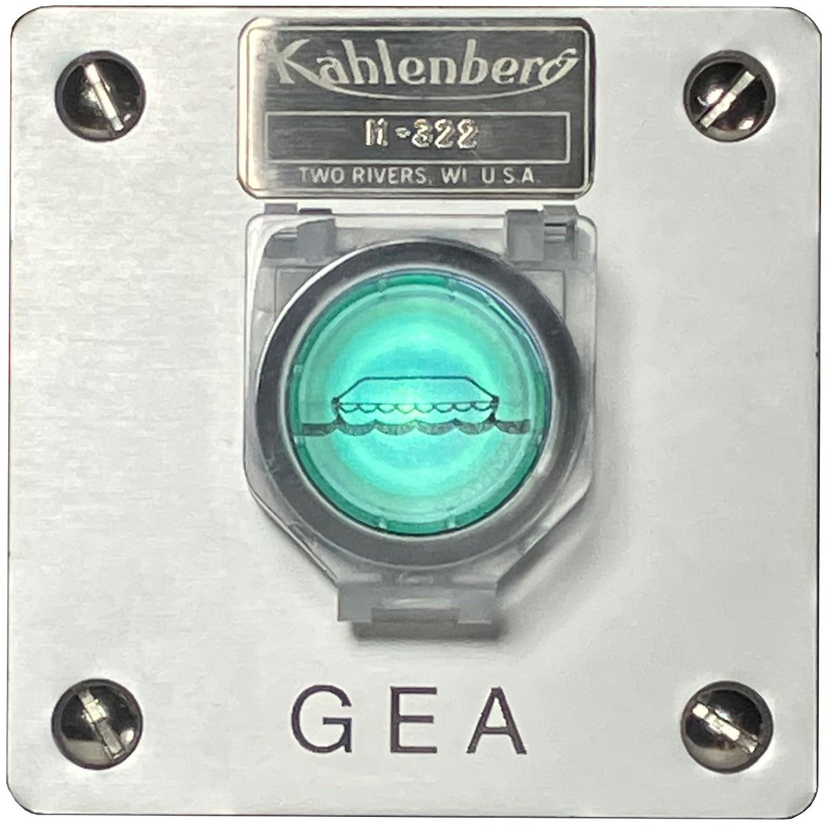 M-322 "General Emergency Alarm" Push Button, Illuminated, Flush Mount