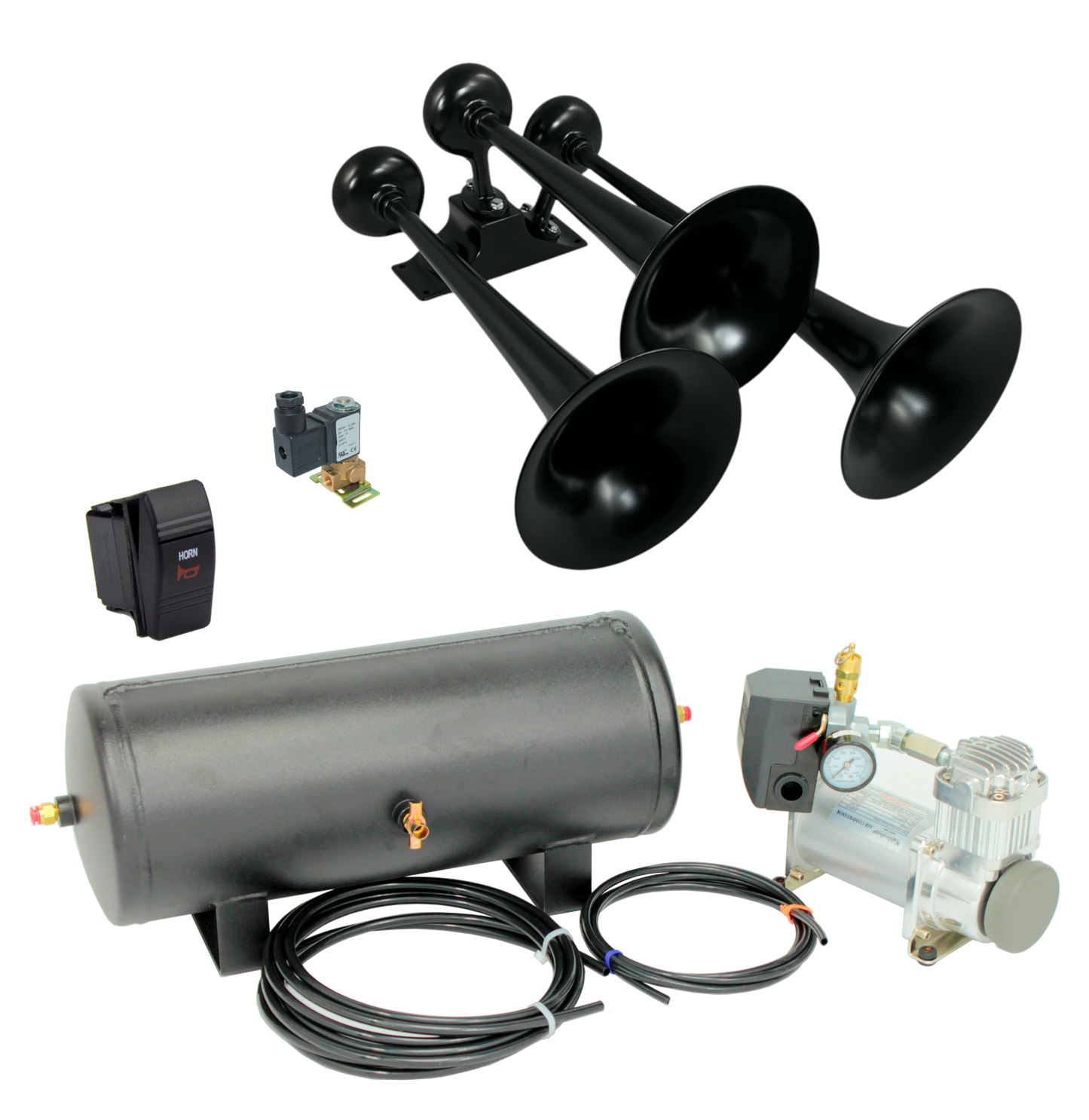 T-0A (Triple Zero Series) Complete Air Horn Kit