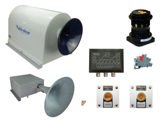 Combined Electric/Air Horn System, Heated - Class 2 Vessel
