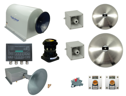 Combined Electric/Air Horn System, Heated - Class 2 Vessel 100-200 Meters