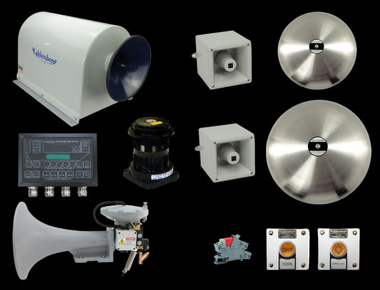 Combined Electric/Air Horn System, Heated - Class 2 Vessel 100-200 Meters