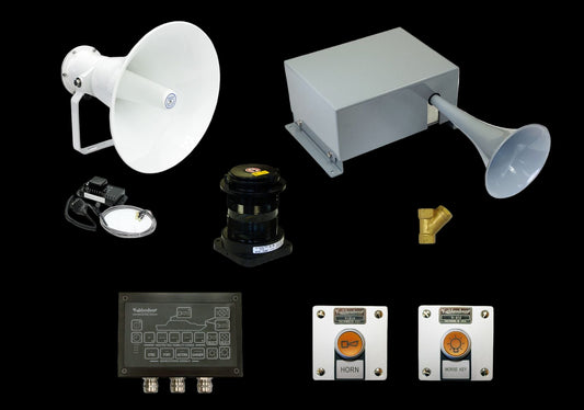 Combined Electric/Air Horn System, Heated - Class 3 Vessel