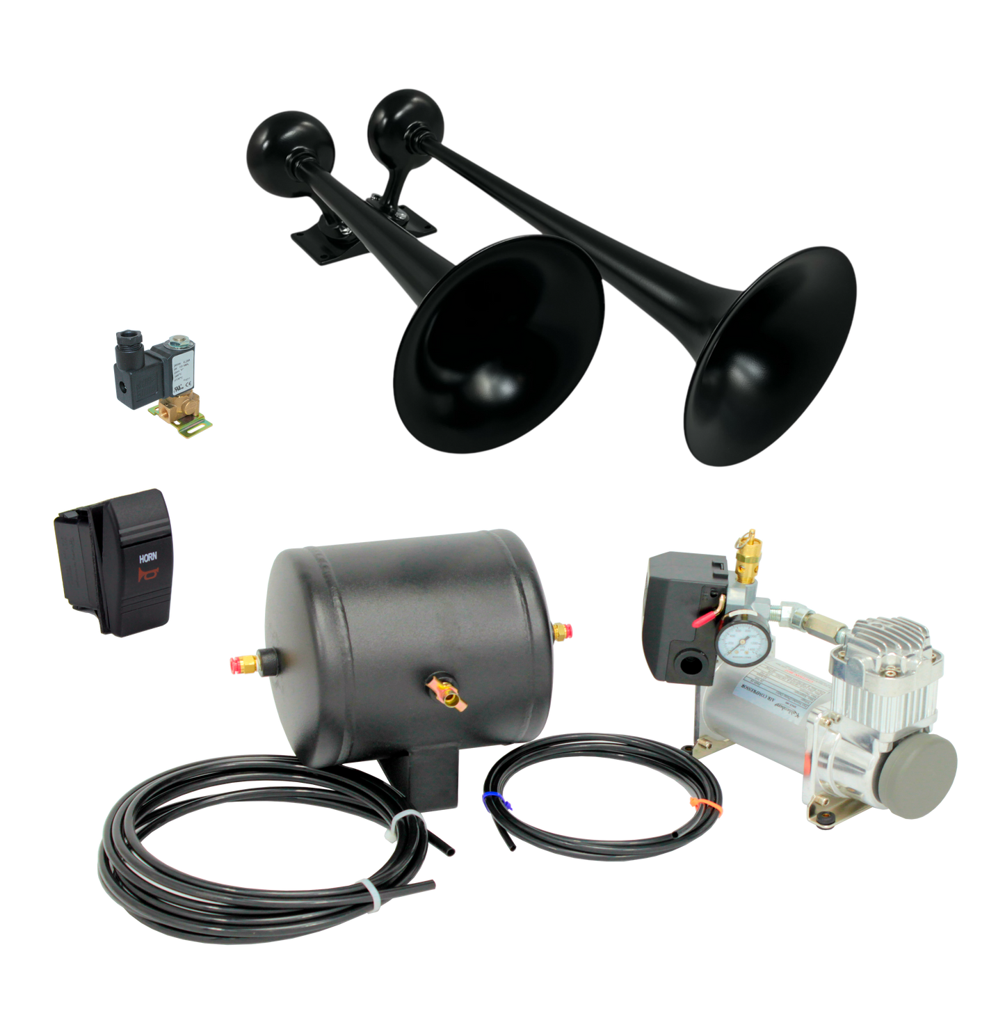 D-0A (Double Zero Series) Complete Air Horn Kit