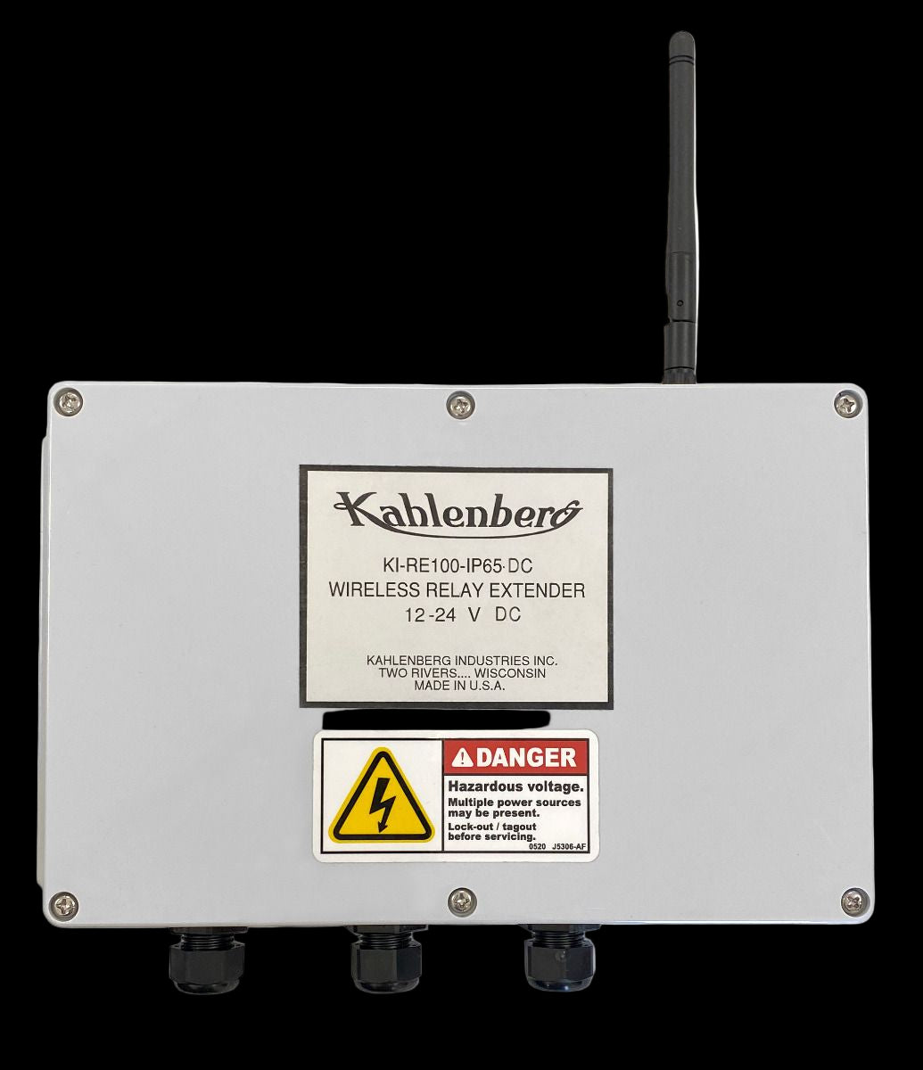 KI-RE100-IP65-DC Wireless Relay Extender – Kahlenberg Industries, Inc.