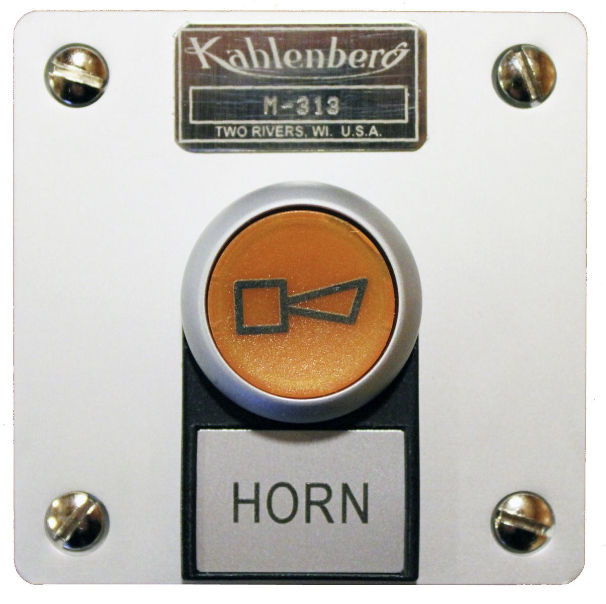 M-313 Illuminated Push Button, Horn, Flush Mount