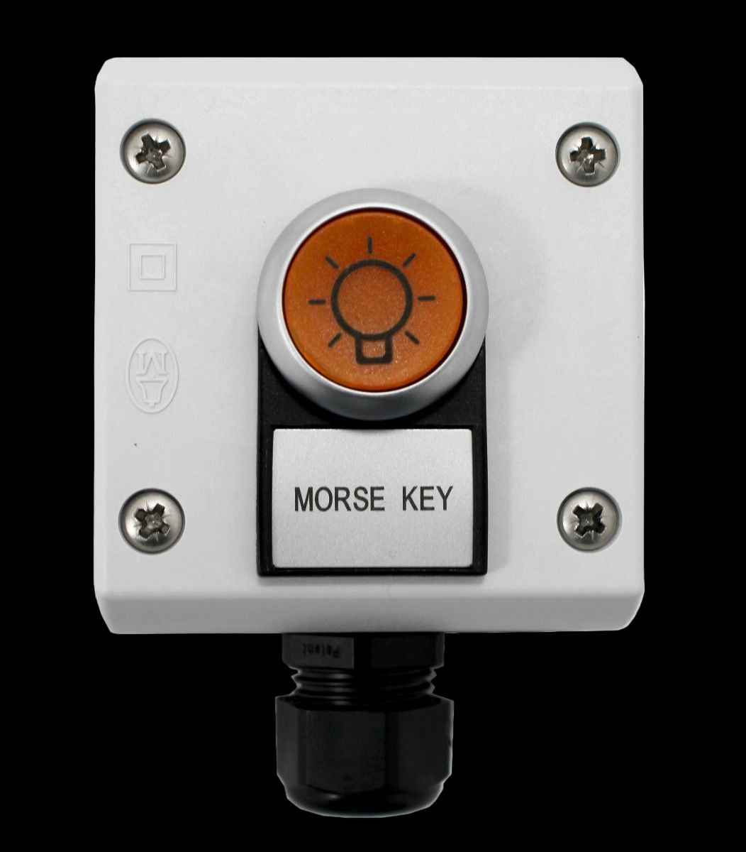 M-315 Illuminated Push Button, Morse Light, Bulkhead Mount
