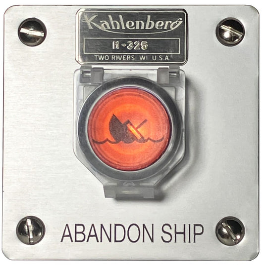 M-325 "Abandon Ship" Push Button, Illuminated, Flush Mount