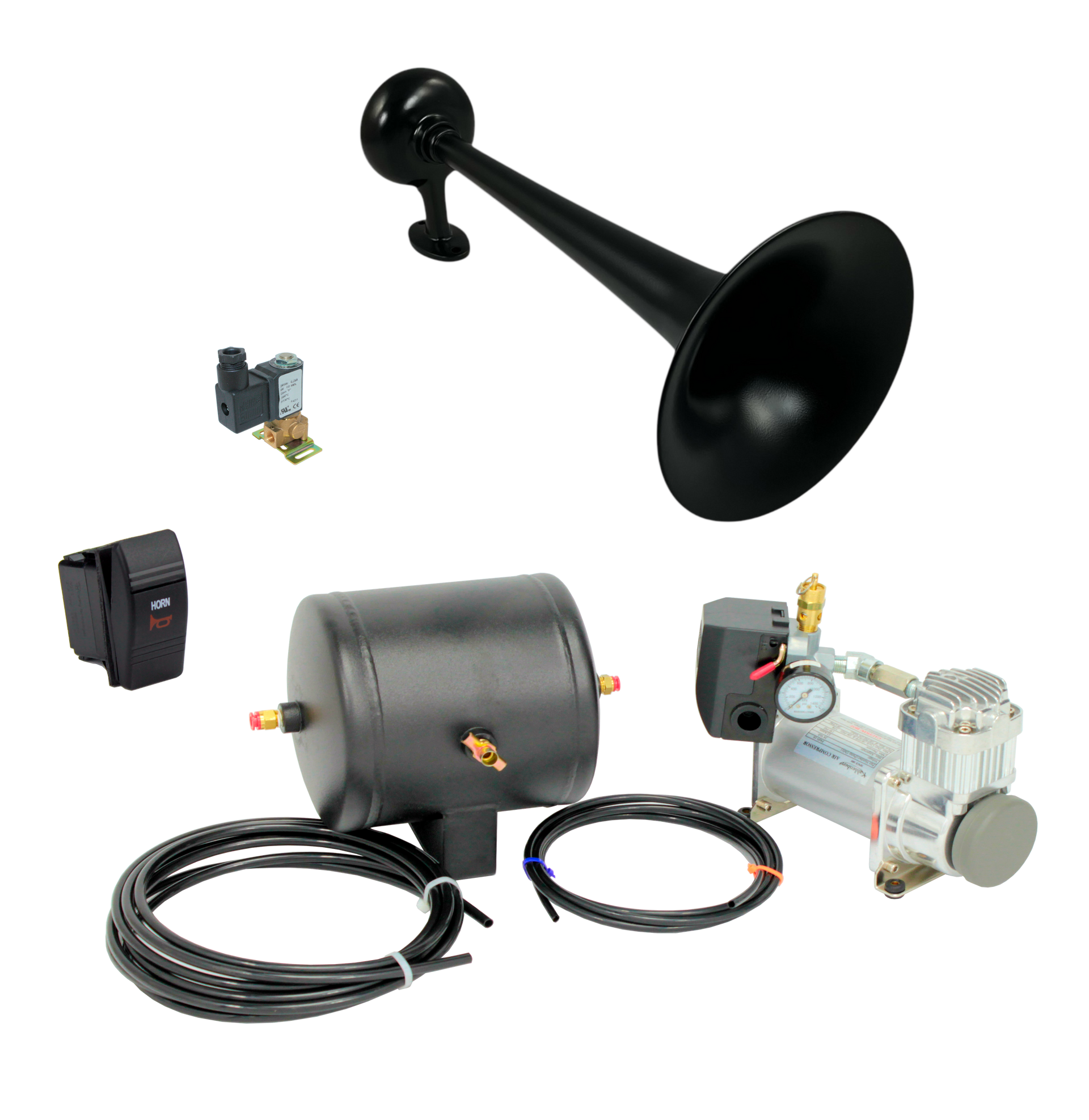 S-0A (Single Zero Series) Complete Air Horn Kit – Kahlenberg