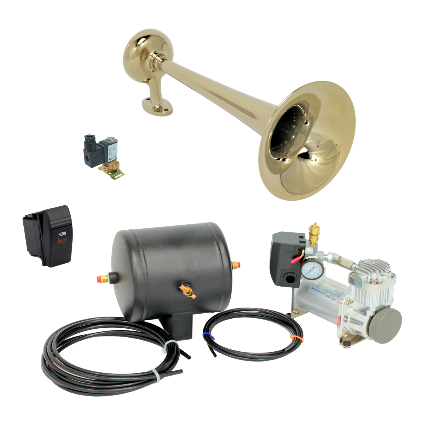 S-0A (Single Zero Series) Complete Air Horn Kit